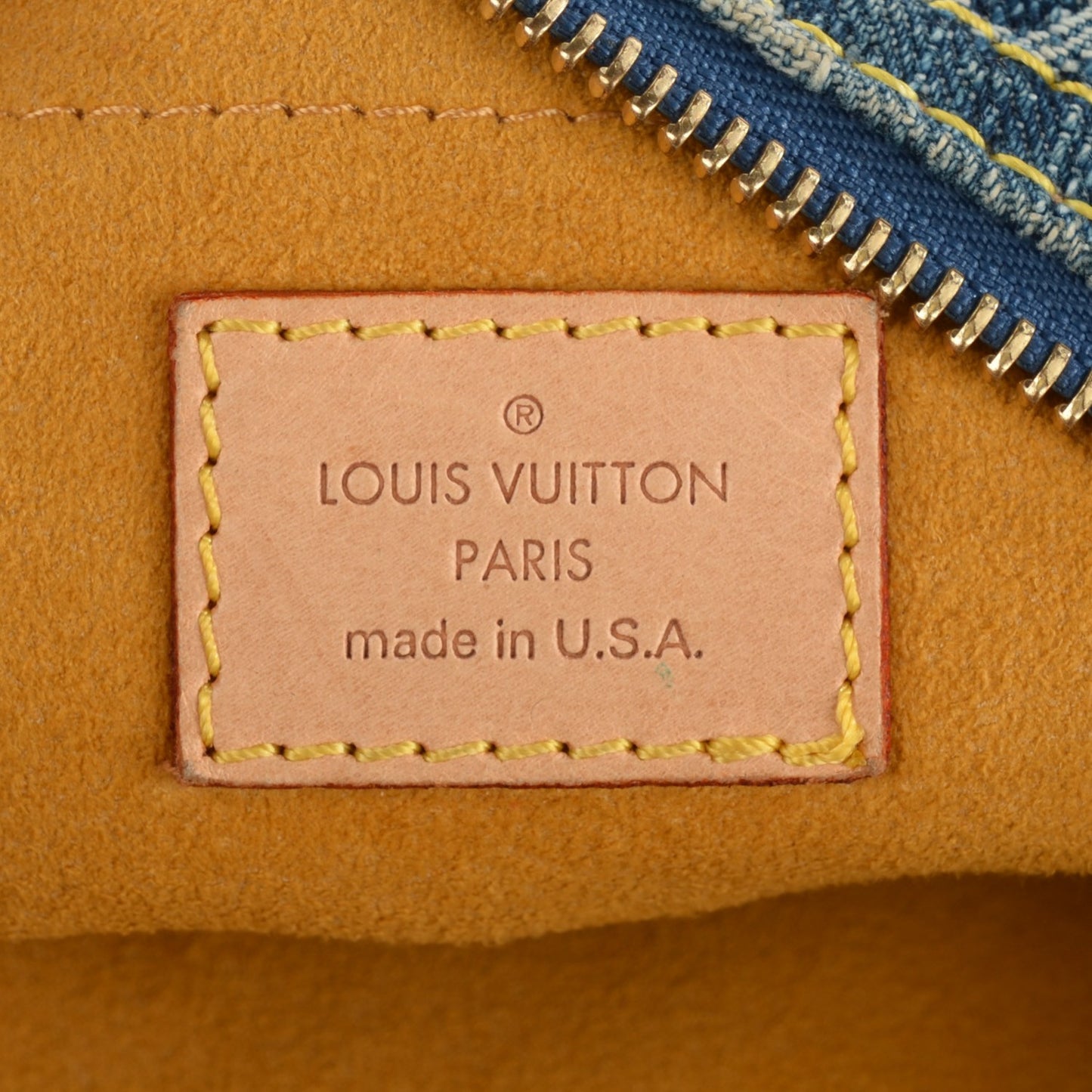 Monogram Denim Baggy PM Blue