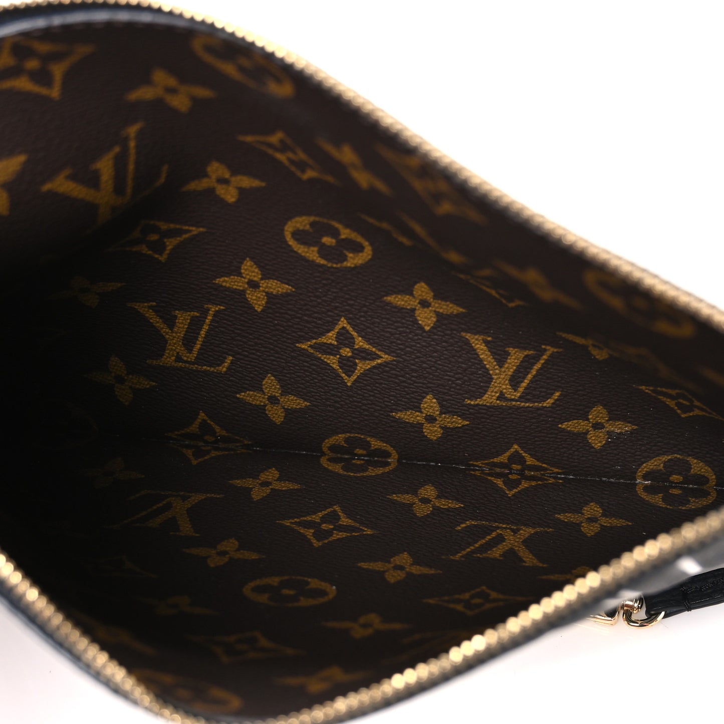 Calfskin Neverfull Inside Out MM Pochette Black