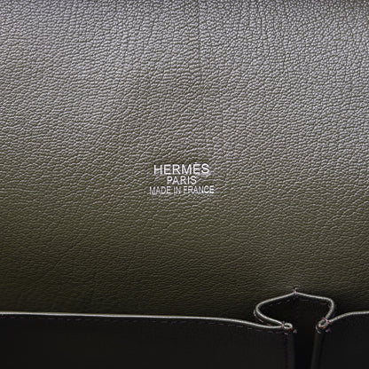 Hermes Taurillon Clemence Jypsiere 34 Vert Veronese 6 of 12