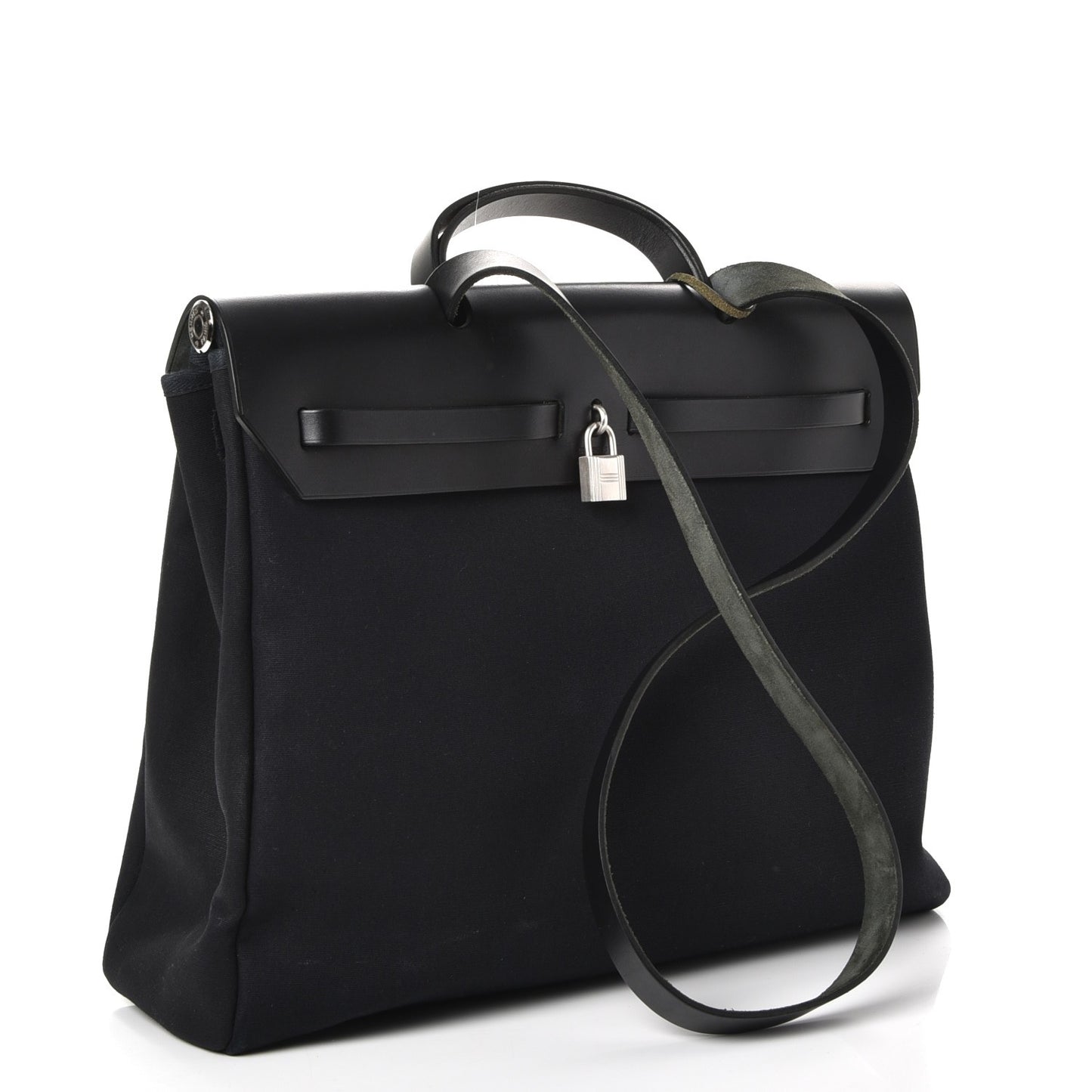 Toile Vache Calfskin Herbag 40 GM Black
