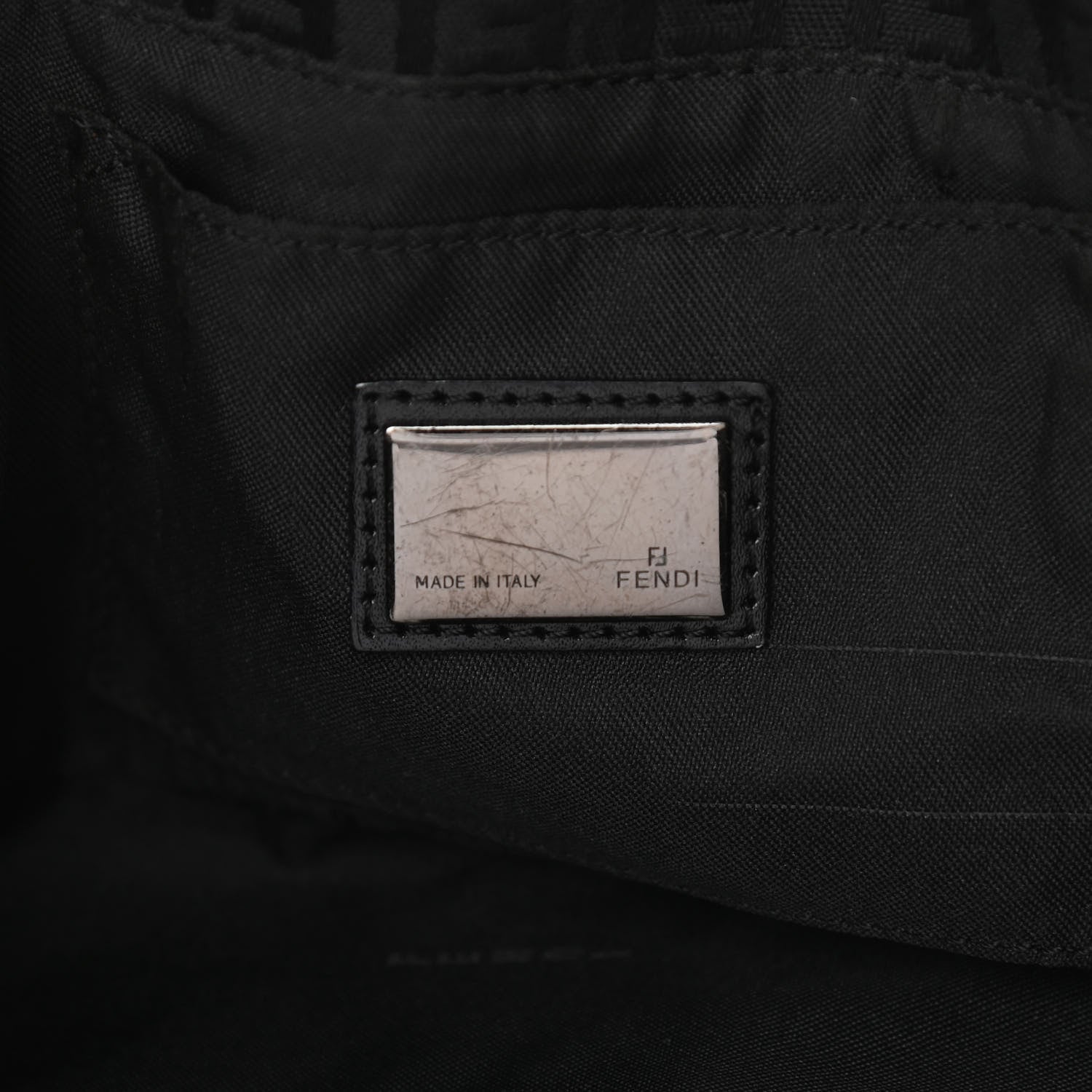 Fendi Zucchino Baguette Black 5 of 12