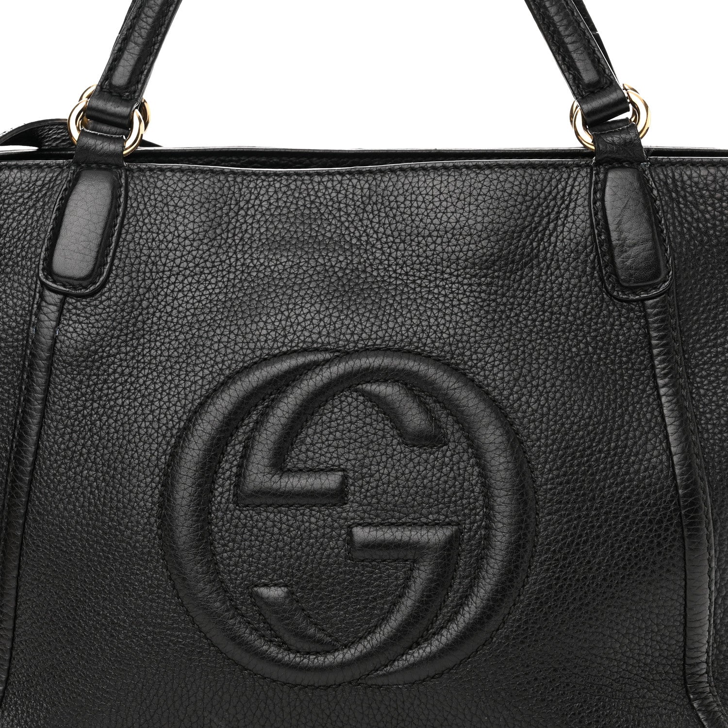 Gucci Pebbled Calfskin Small Soho Top Handle Bag Black 8 of 24