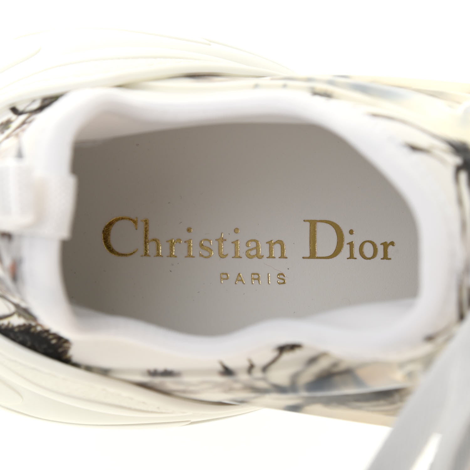 Christian Dior Neoprene Rubber Champetre Print Womens D-Connect Sneakers 36 White Multicolor 6 of 8