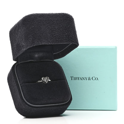 Tiffany Platinum Diamond Hearts Ring 49 4.75 5 of 5