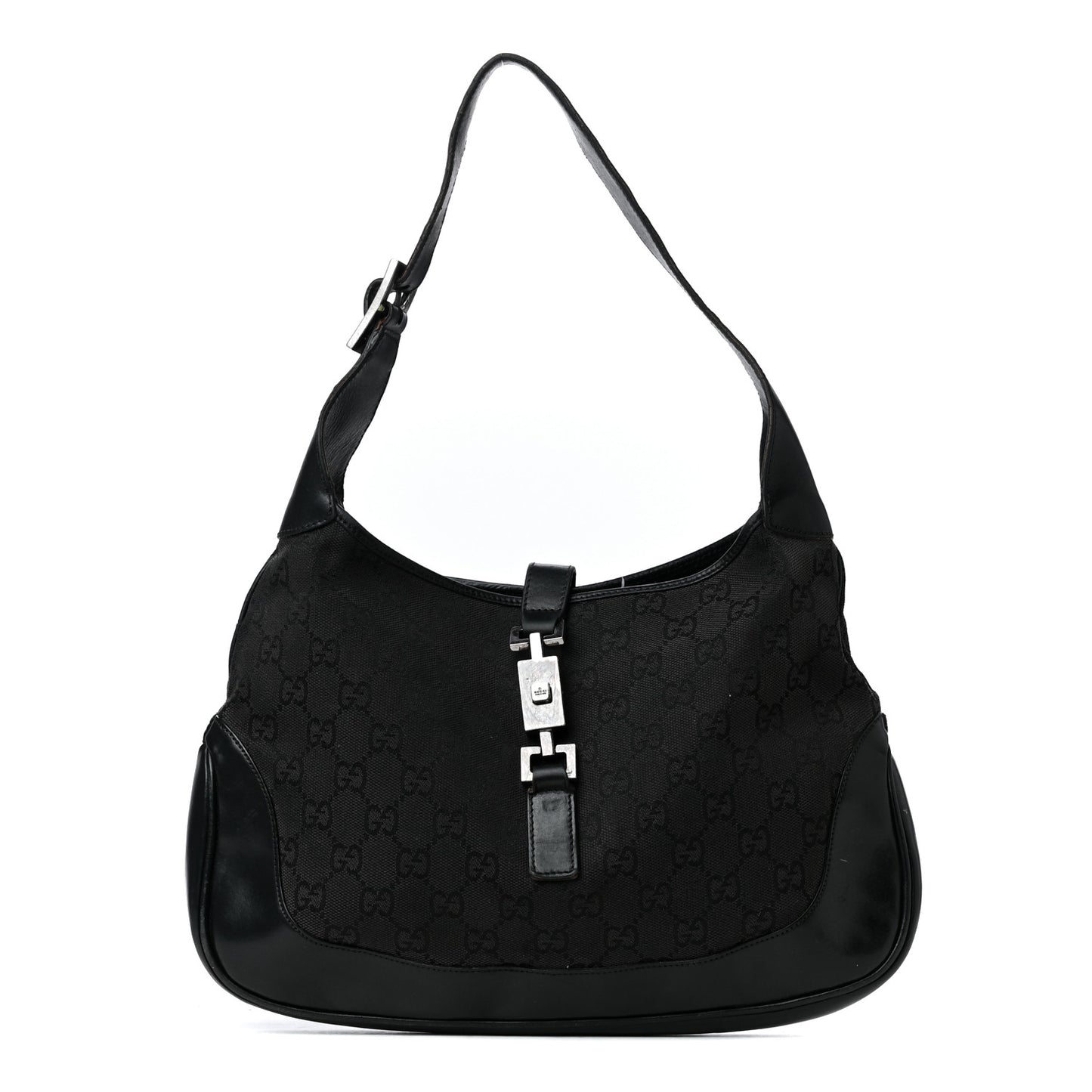 Monogram Small Jackie O Hobo Black