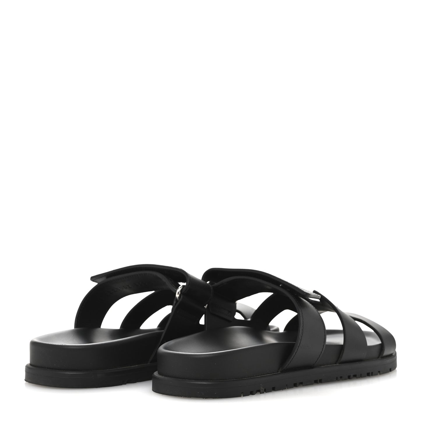 Calfskin Womens Chypre Sandals 36.5 Black