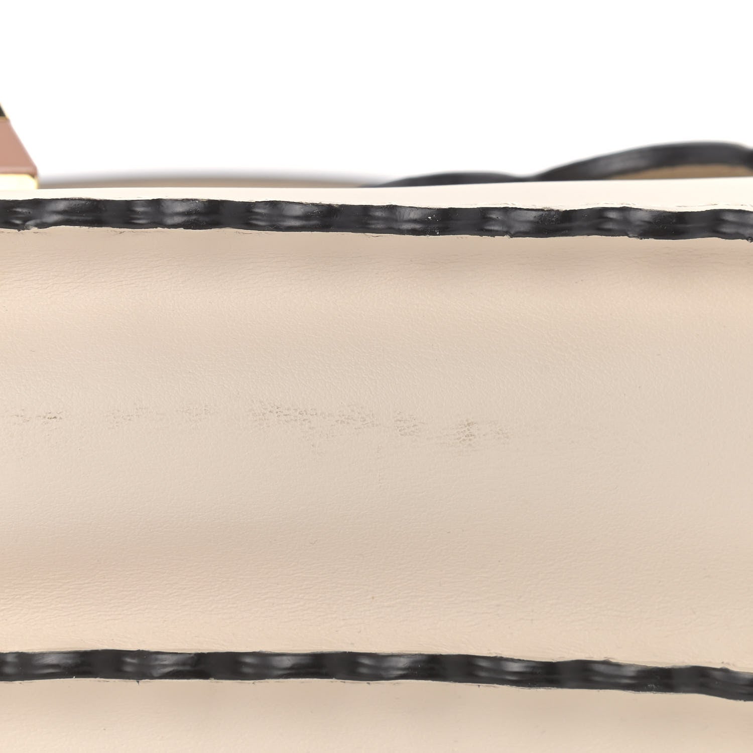 Fendi Vitello Baltico Scalloped Studded Kan I Shoulder Bag Camelia 13 of 19
