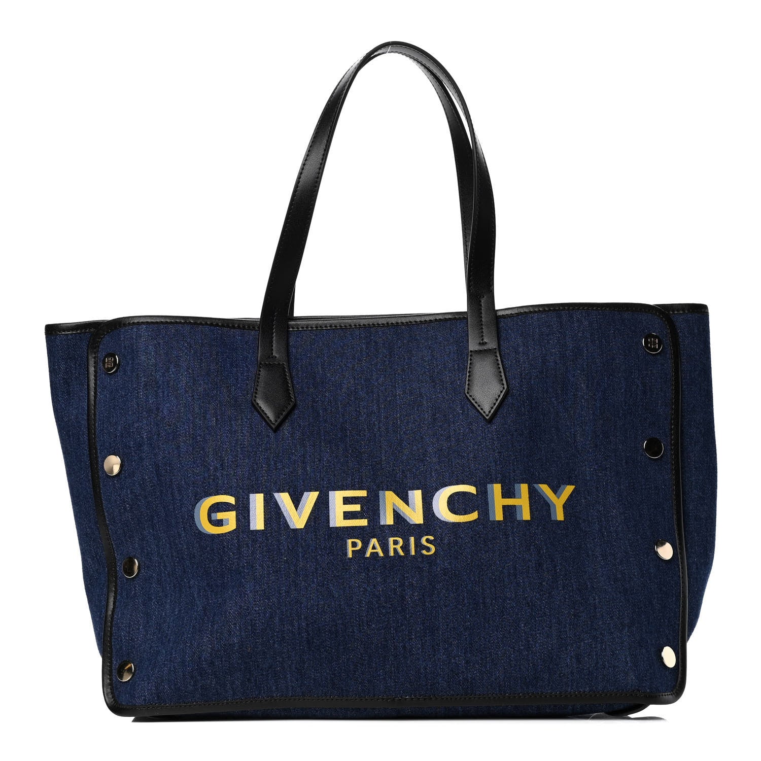 Givenchy Denim Medium Logo Bond Shopper Tote Blue 1 of 5
