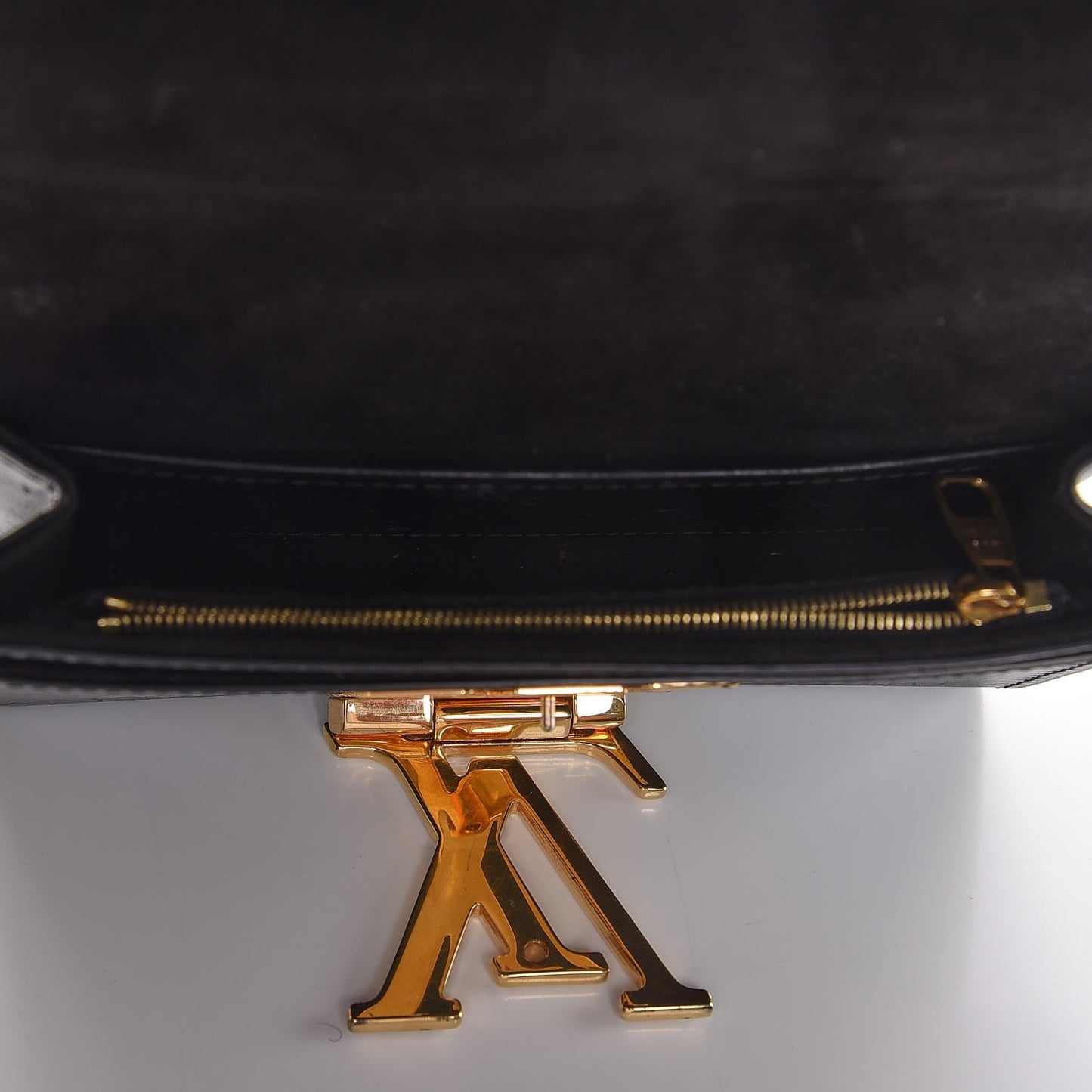 Calfskin Chain Louise MM Black