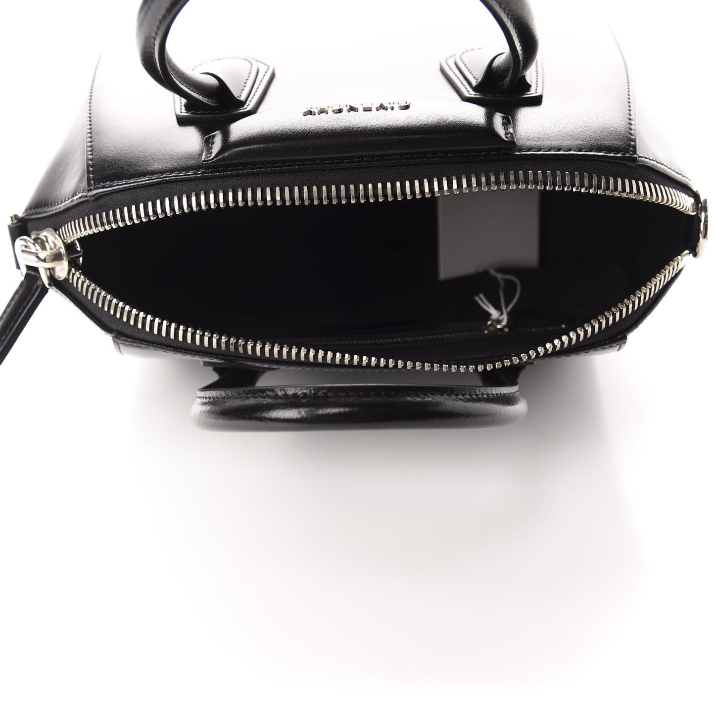 Shiny Lord Calfskin Small Antigona Black