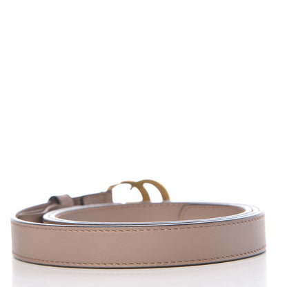 Gucci Calfskin Double G 20mm Belt 90 36 Porcelain Rose 3 of 6