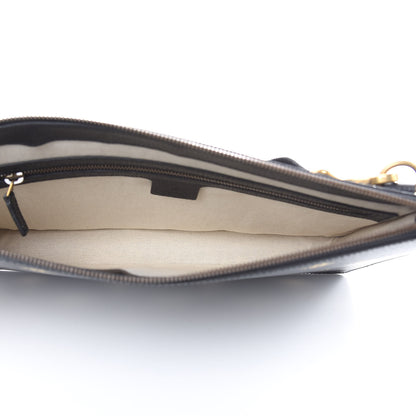 Gucci Grained Calfskin Bee Star Messenger Black 5 of 9