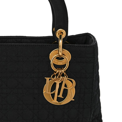 Christian Dior Nylon Cannage Medium Lady Dior Black 8 of 12