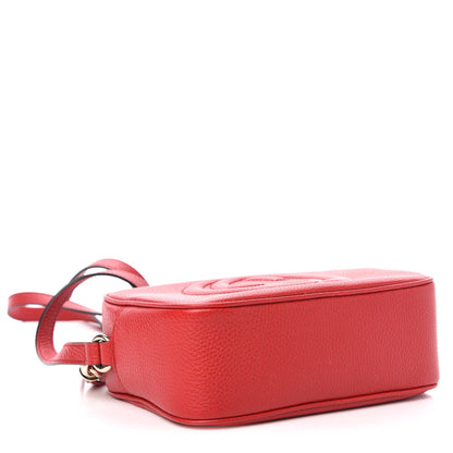 Gucci Pebbled Calfskin Small Soho Disco Bag Vibrant Red 4 of 11