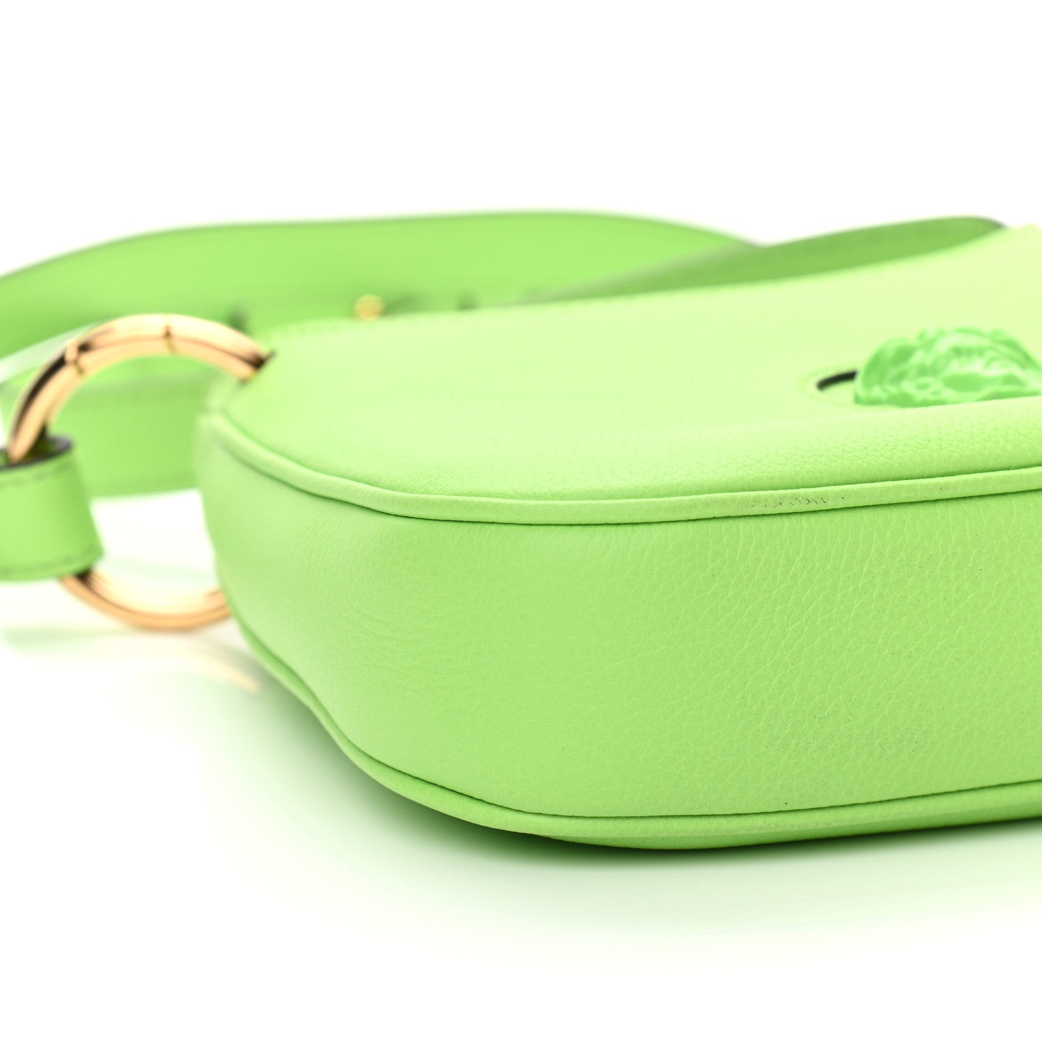 Versace Calfskin La Medusa Small Hobo Crossbody Green 7 of 8
