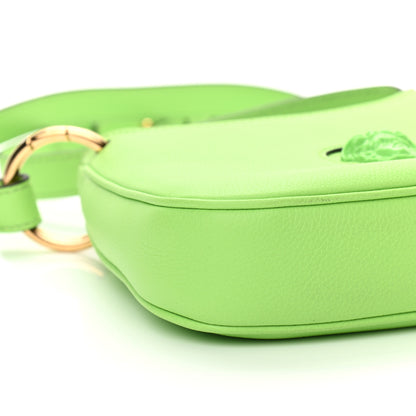 Versace Calfskin La Medusa Small Hobo Crossbody Green 7 of 8