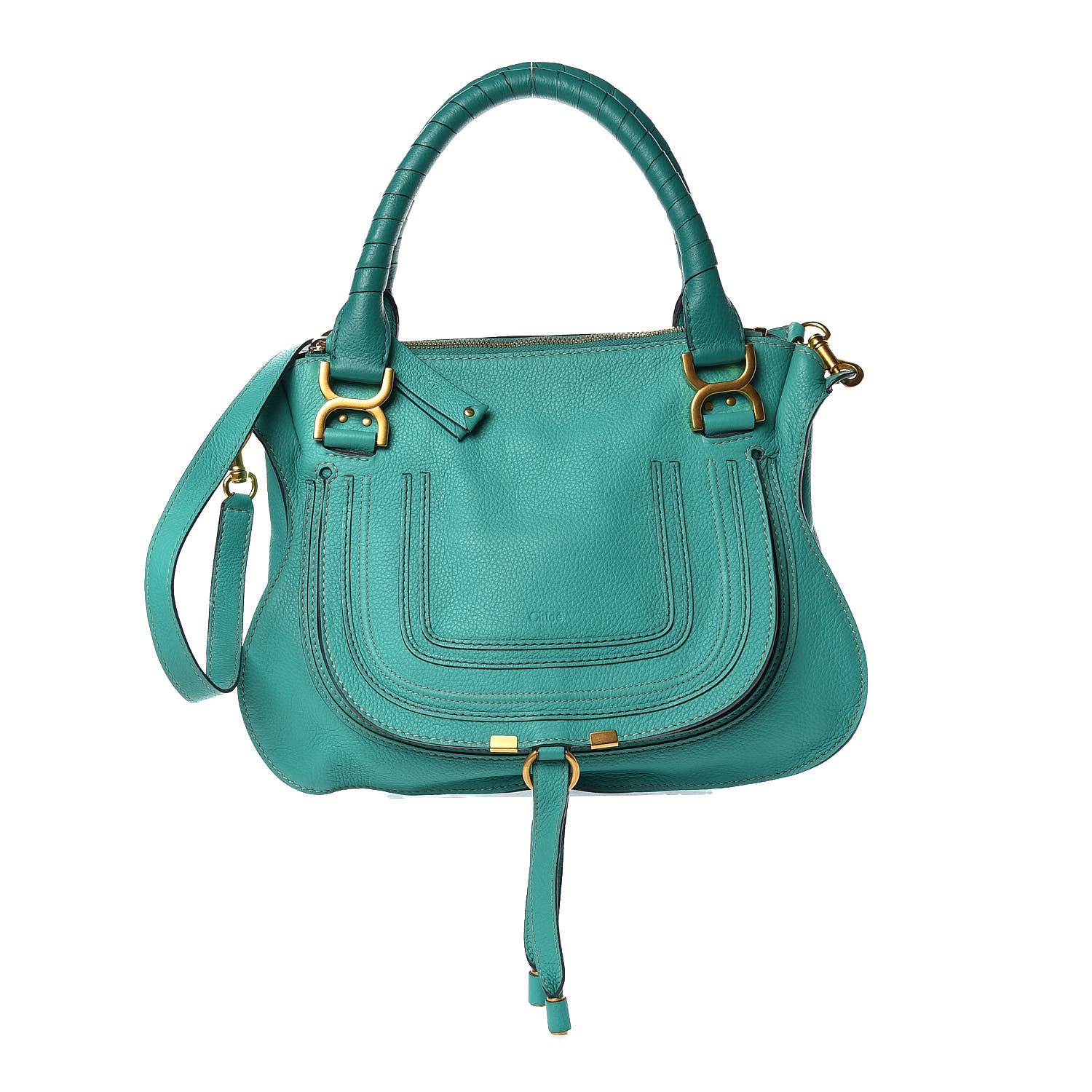 Chloe Calfskin Medium Marcie Satchel Jade Green 1 of 11