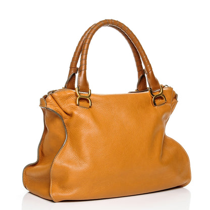 Chloe Calfskin Large Marcie Satchel Brown Sugar 3 of 7