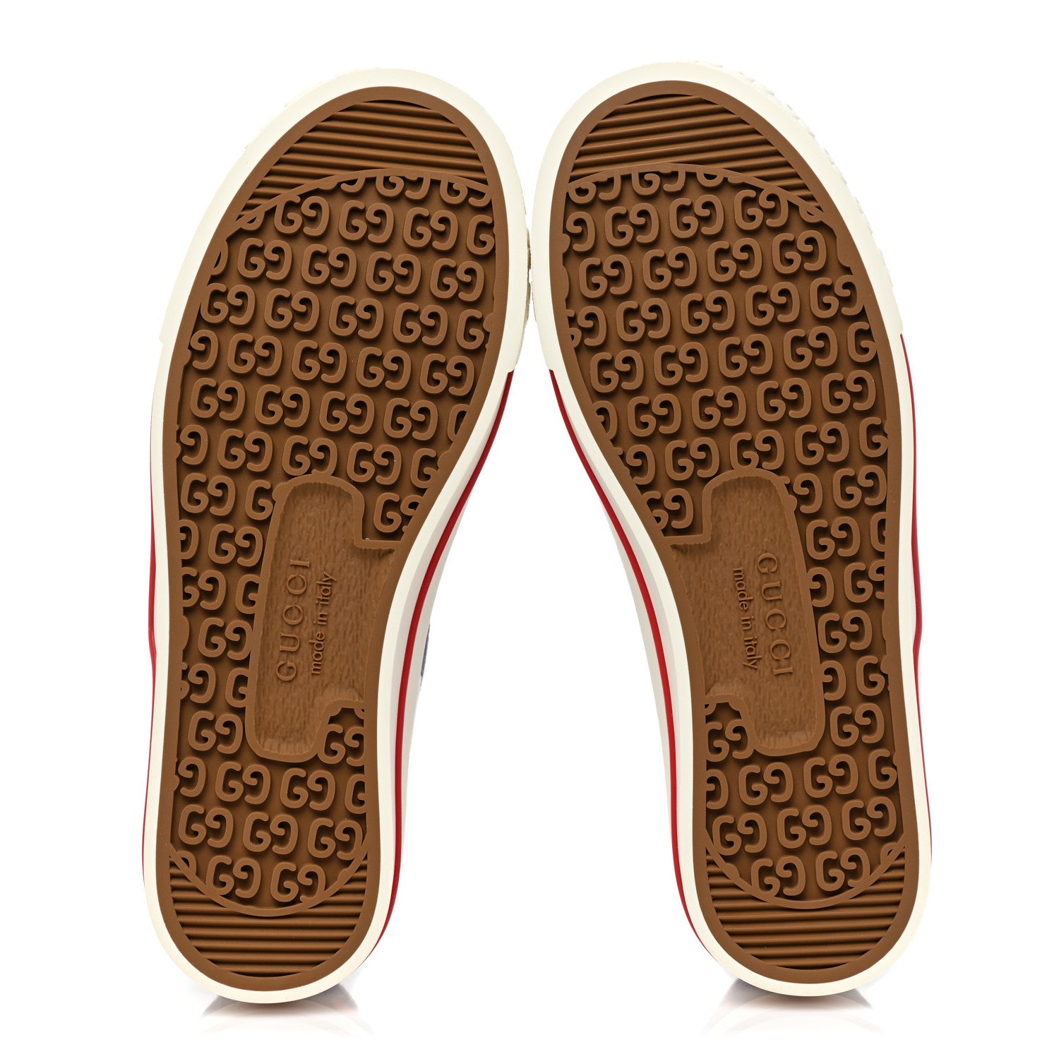 Gucci Canvas Web Polka Dot Print Womens 1977 Tennis Sneakers 35 Blue Orange Mystic White 5 of 7