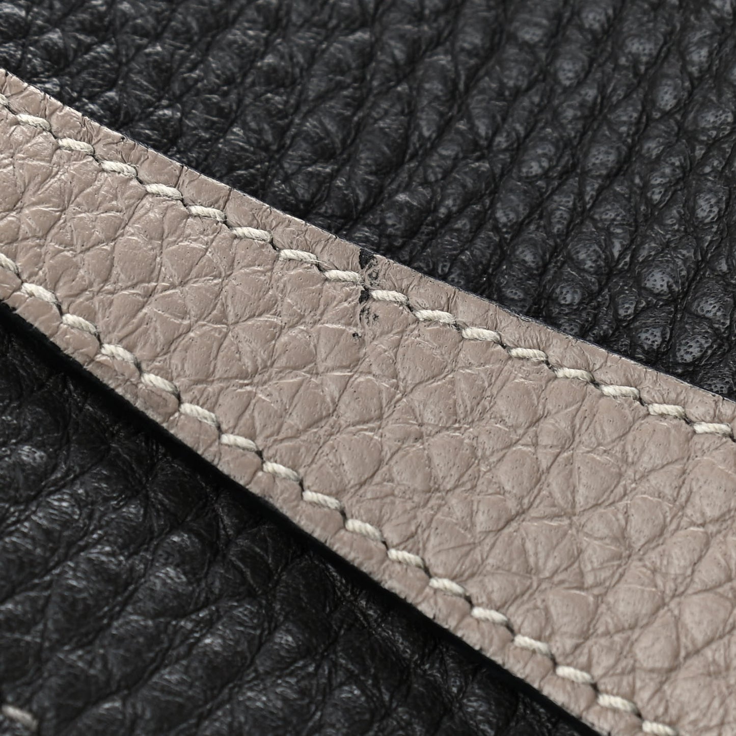 Taurillon Clemence Bi-Color Lindy 30 Graphite Gris Tourterelle