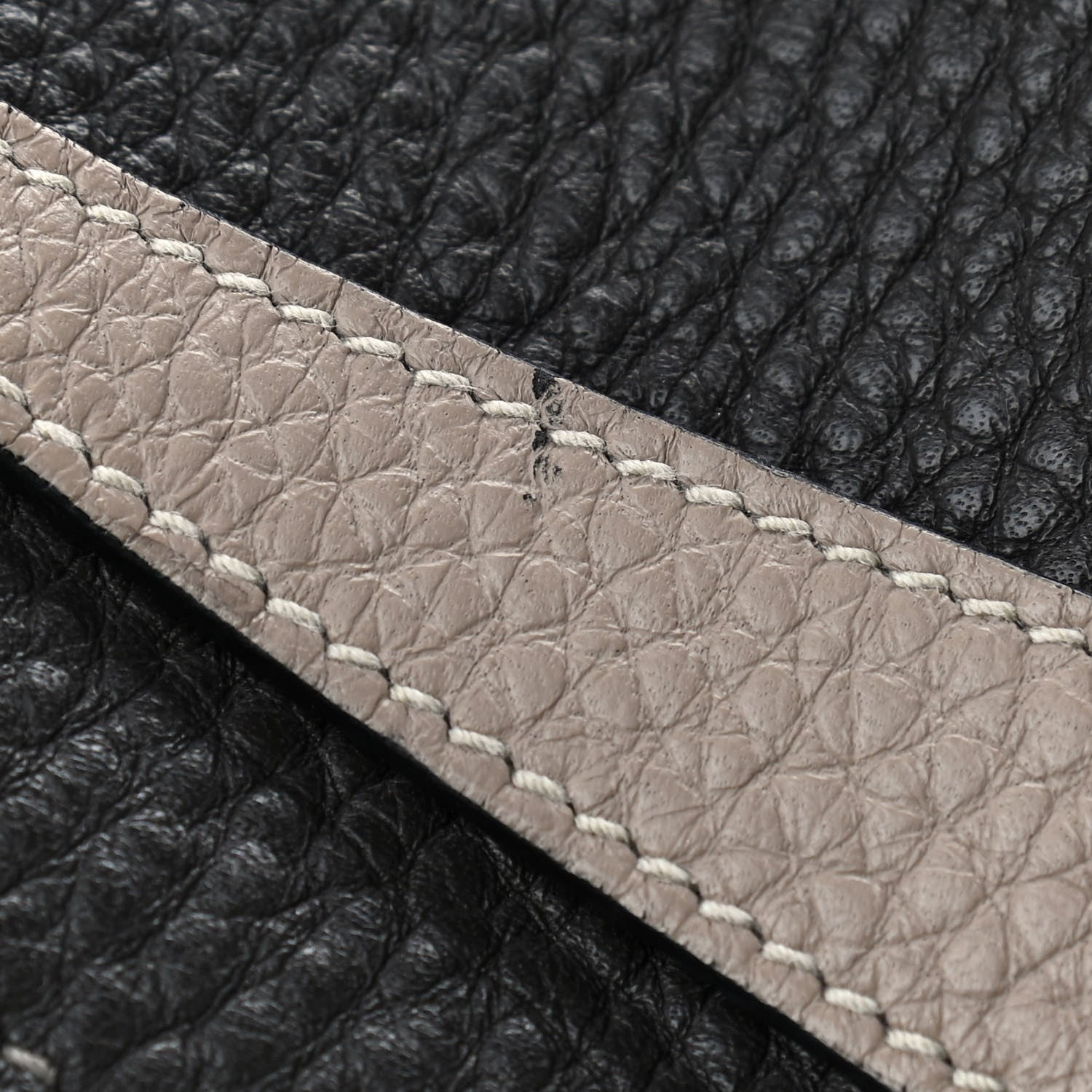 Hermes Taurillon Clemence Bi-Color Lindy 30 Graphite Gris Tourterelle 8 of 10