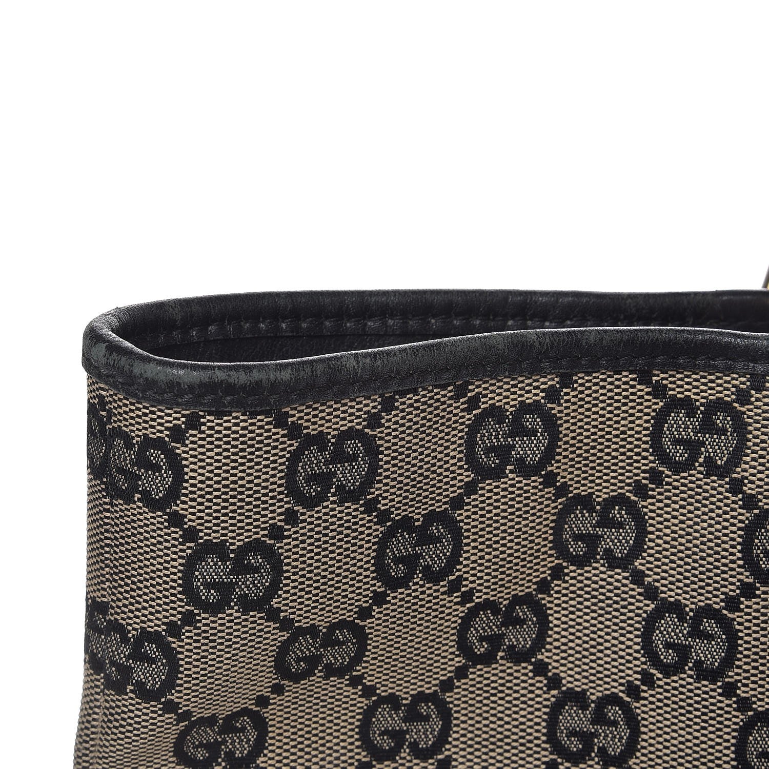 Gucci Monogram Large Bucket Tote Black 13 of 16