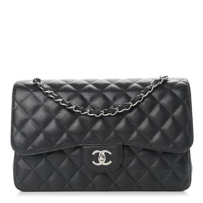 Chanel Caviar Quilted Jumbo Double Flap Black 1 of 11