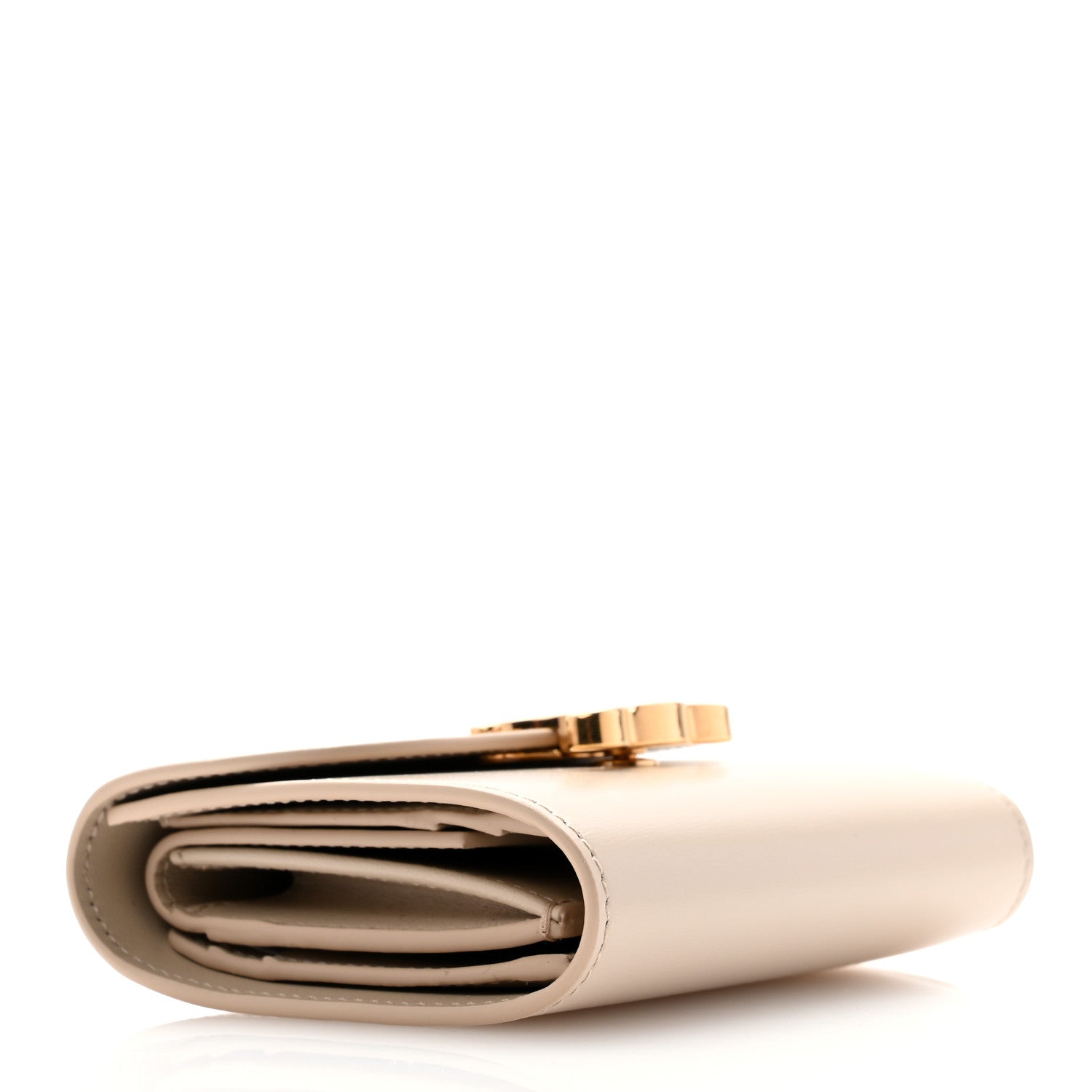 Celine Shiny Calfskin Small Triomphe Wallet Pale Beige 4 of 8