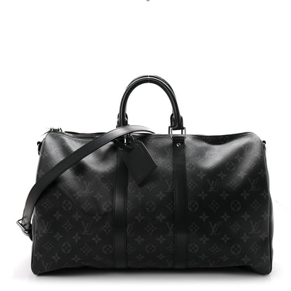 Louis Vuitton Monogram Eclipse Keepall Bandouliere 45 1 of 8