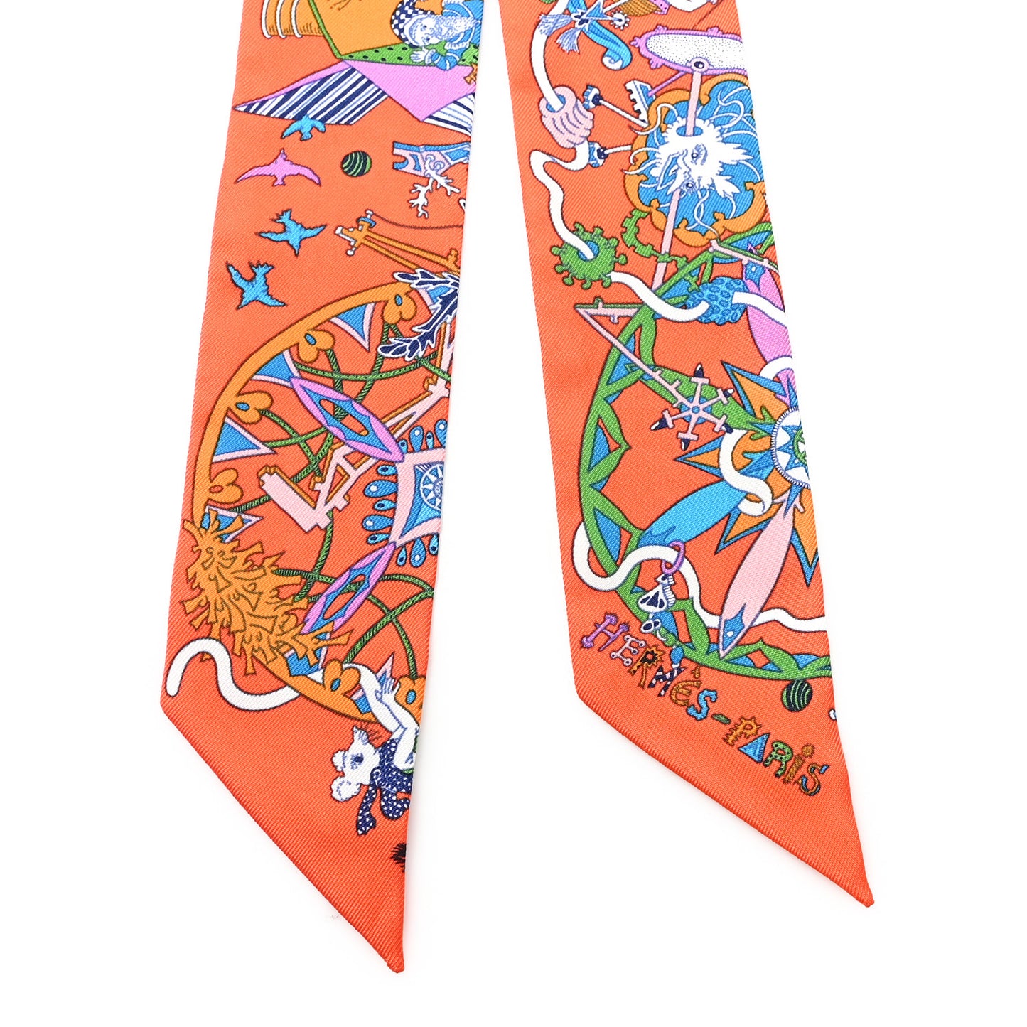 Silk La Folle Parade Twilly Orange Bleu White