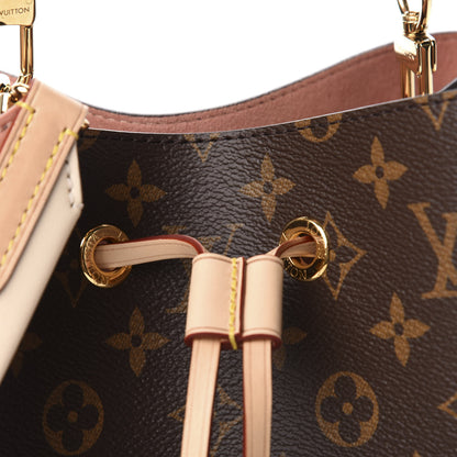 Louis Vuitton Monogram Braided Neonoe MM Peach Cream 8 of 11