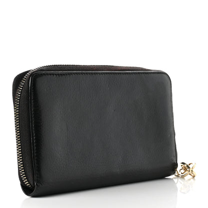 Gucci Pebbled Calfskin Soho Zip Around Wallet Black 3 of 10