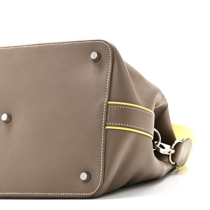 Hermes Swift Verso Toolbox 26 Etoupe Lime 9 of 11