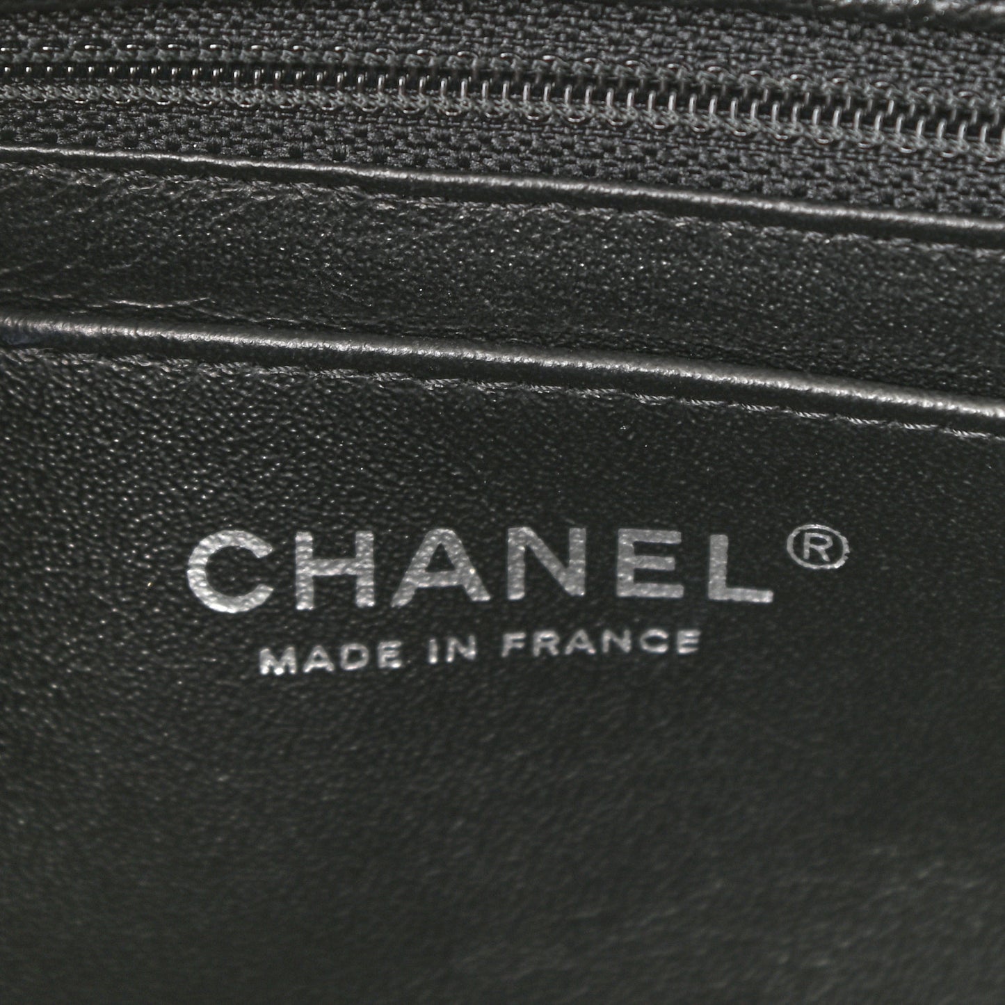 Iridescent Caviar Quilted Mini Rectangular Flap Black