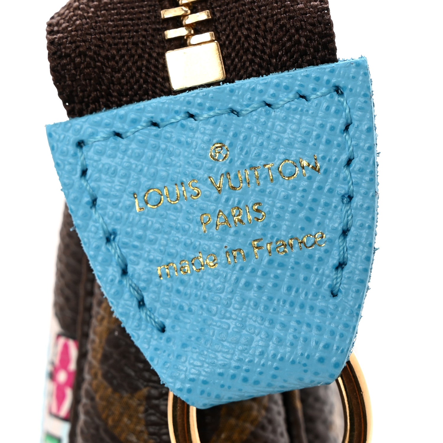 Louis Vuitton Monogram 2022 Christmas Animation Tokyo Mini Pochette Accessories Blue 6 of 9