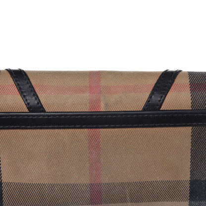 Burberry House Check Bridle Calfskin Penrose Continental Wallet Black 9 of 12