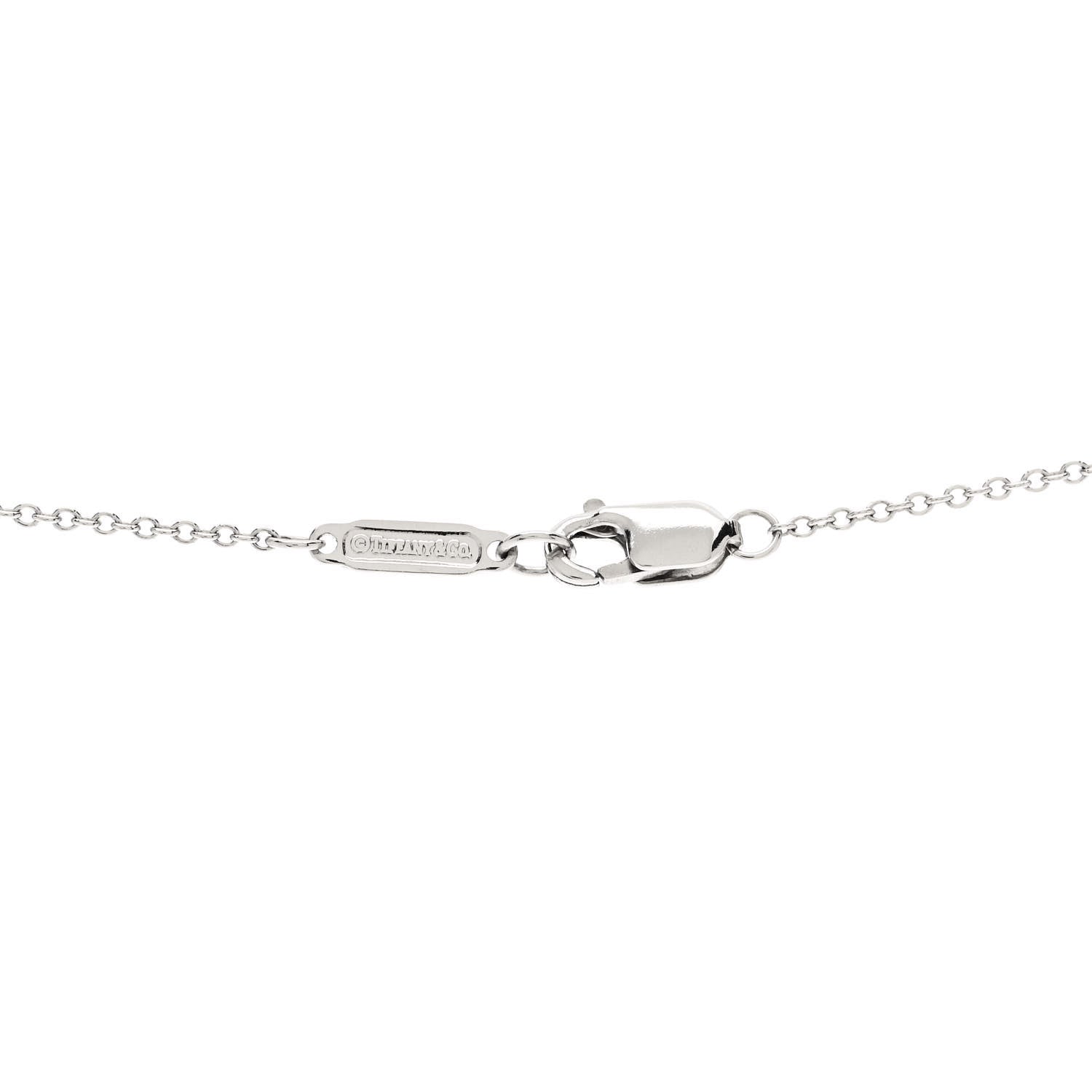 Tiffany Platinum Diamond Enchant Garden Rose Cut Flower Pendant Necklace 4 of 5