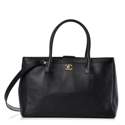 Chanel Calfskin Cerf Executive Shopper Tote Black 1 of 11