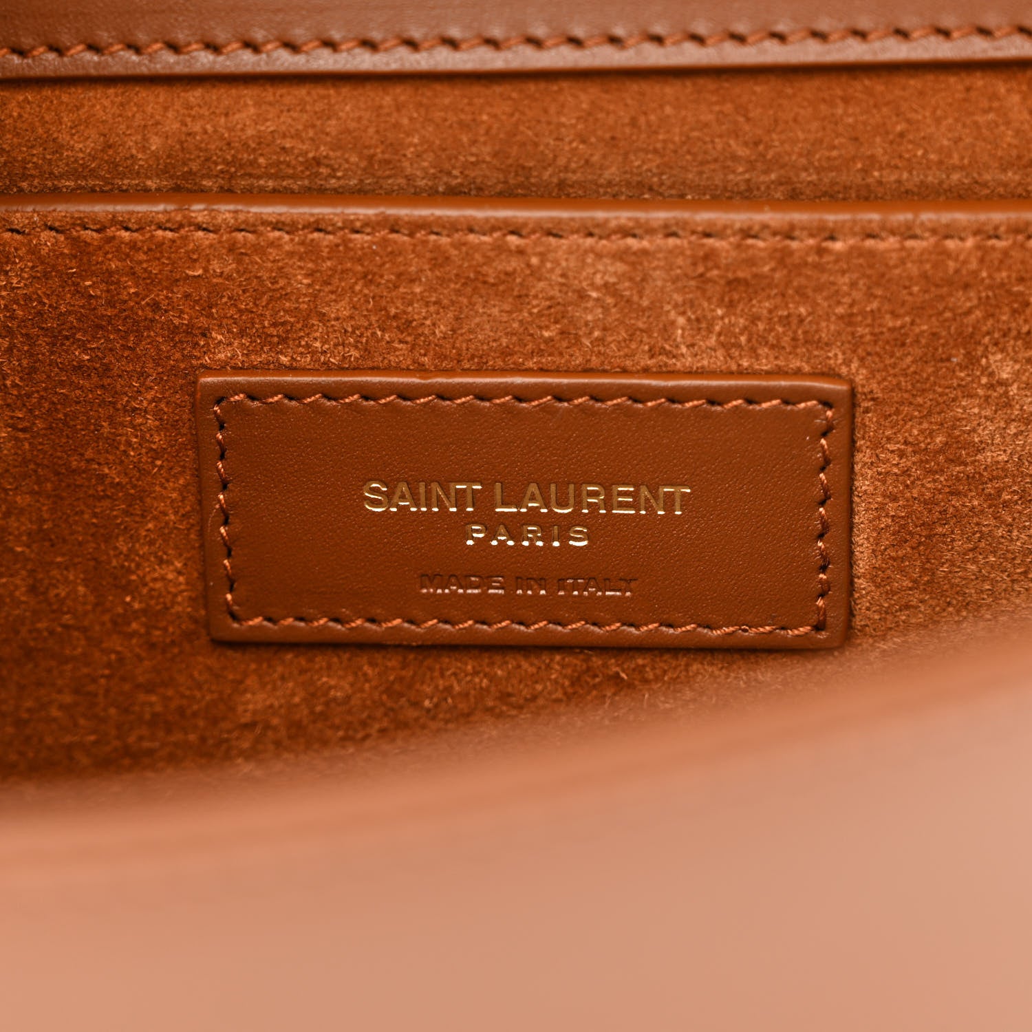 Saint Laurent Calfskin Small Classic Monogram Kate Tassel Satchel Fauve 6 of 11