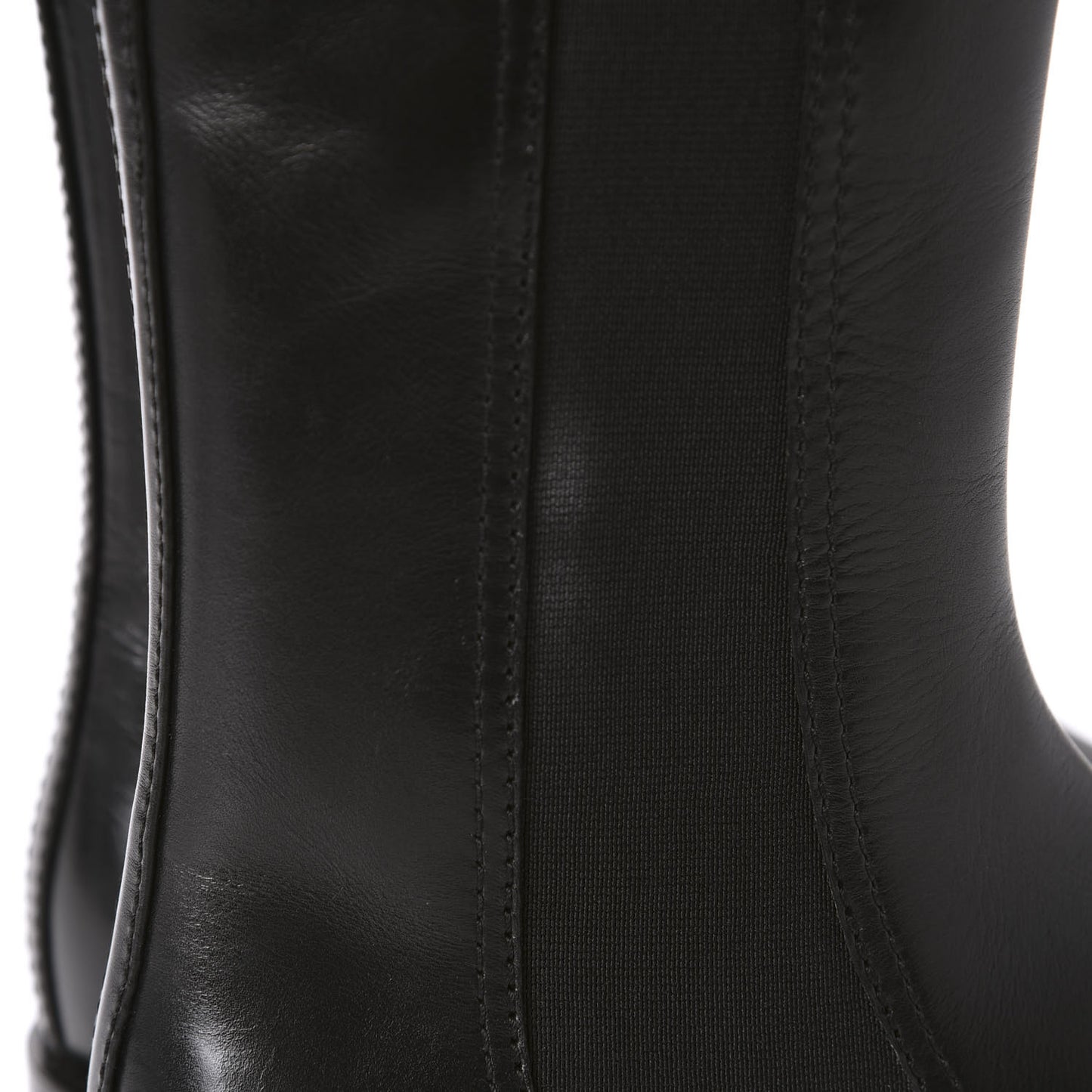 Calfskin Tall Boots 36.5 Black