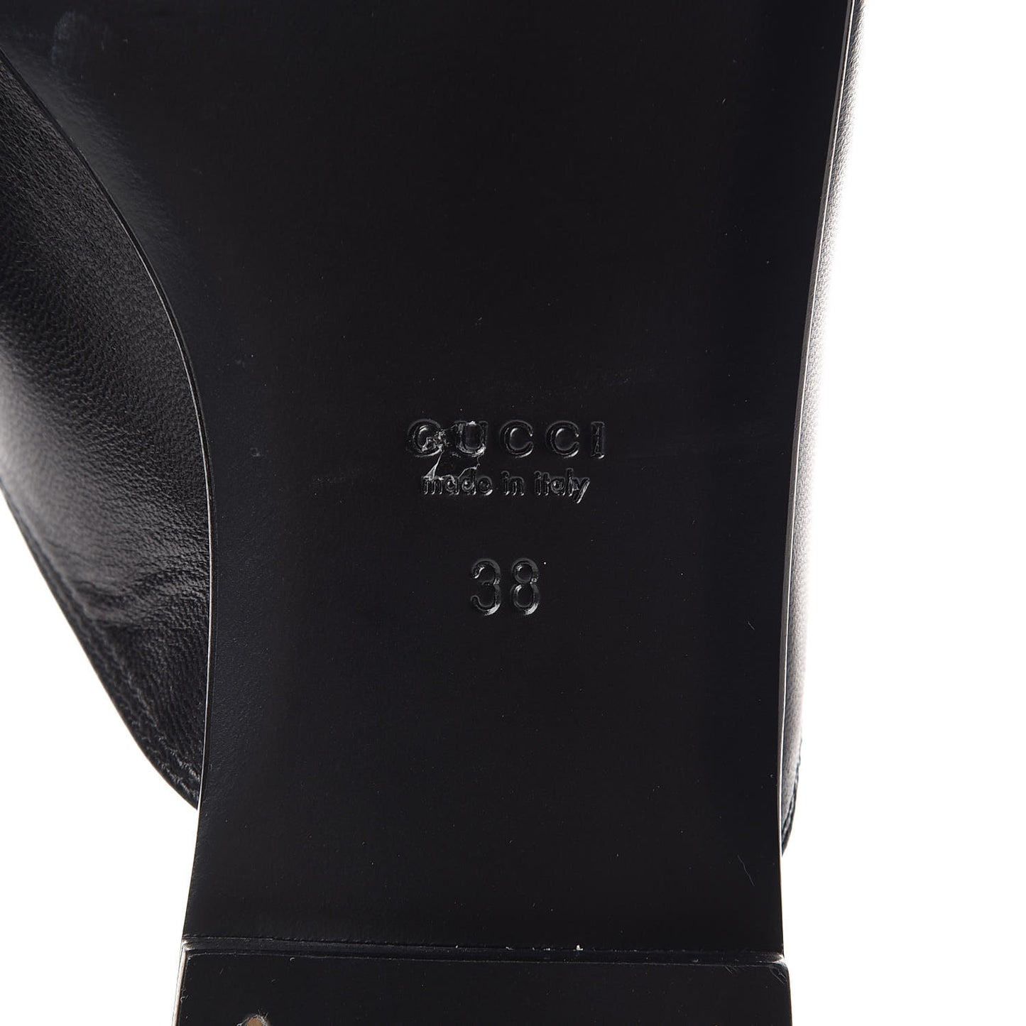 Malaga Kid Horsebit Slide Sandals 38 Black