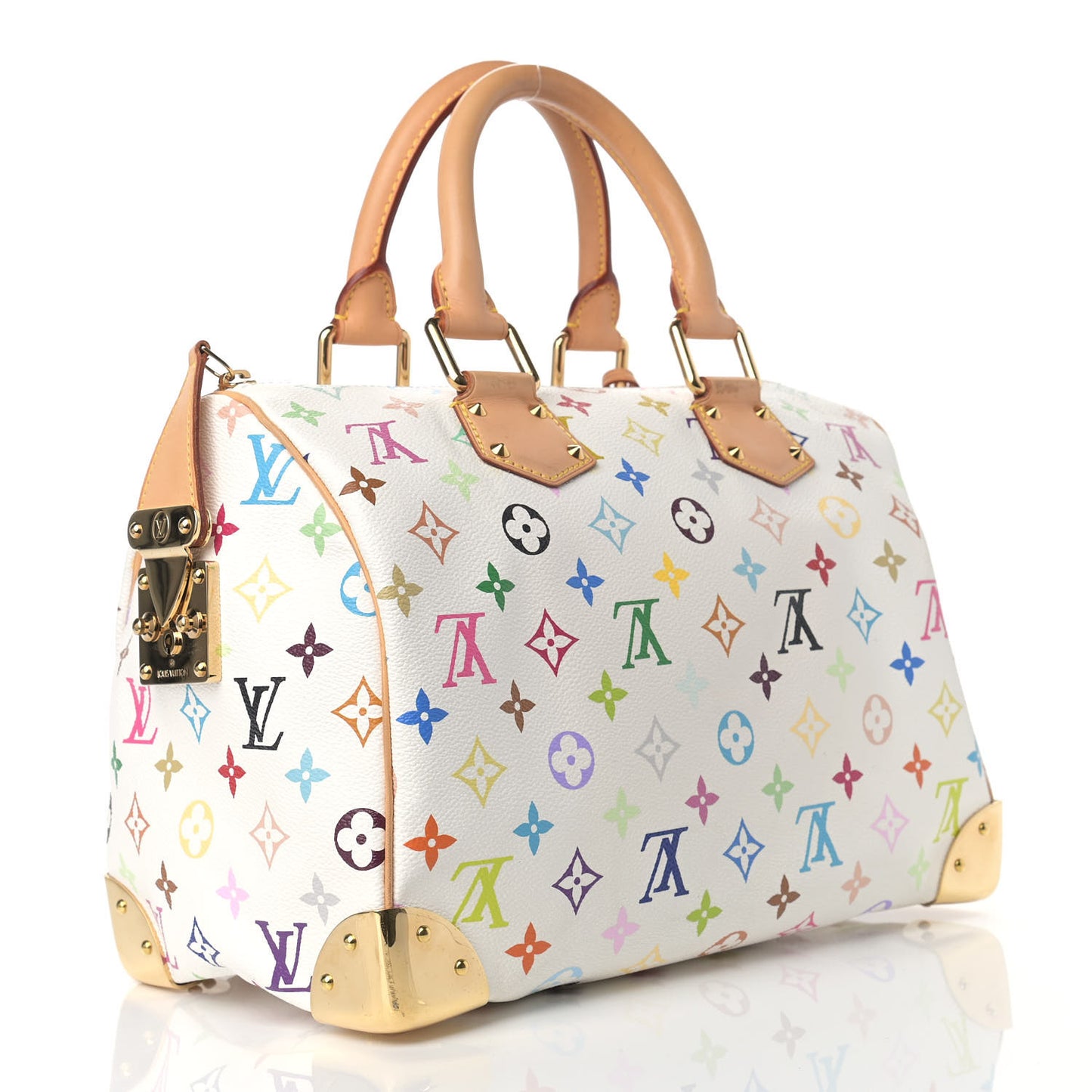 Monogram Multicolor Speedy 30 White