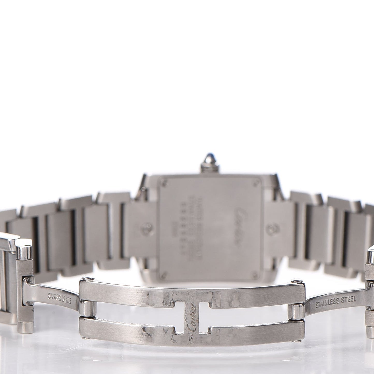 Stainless Steel 20mm Tank Francaise Quartz Watch