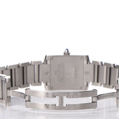 Cartier Stainless Steel 20mm Tank Francaise Quartz Watch 6 of 9
