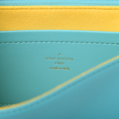 Louis Vuitton Lambskin Embossed Monogram Vuittamins Pochette Coussin Menthe Jaune 8 of 11