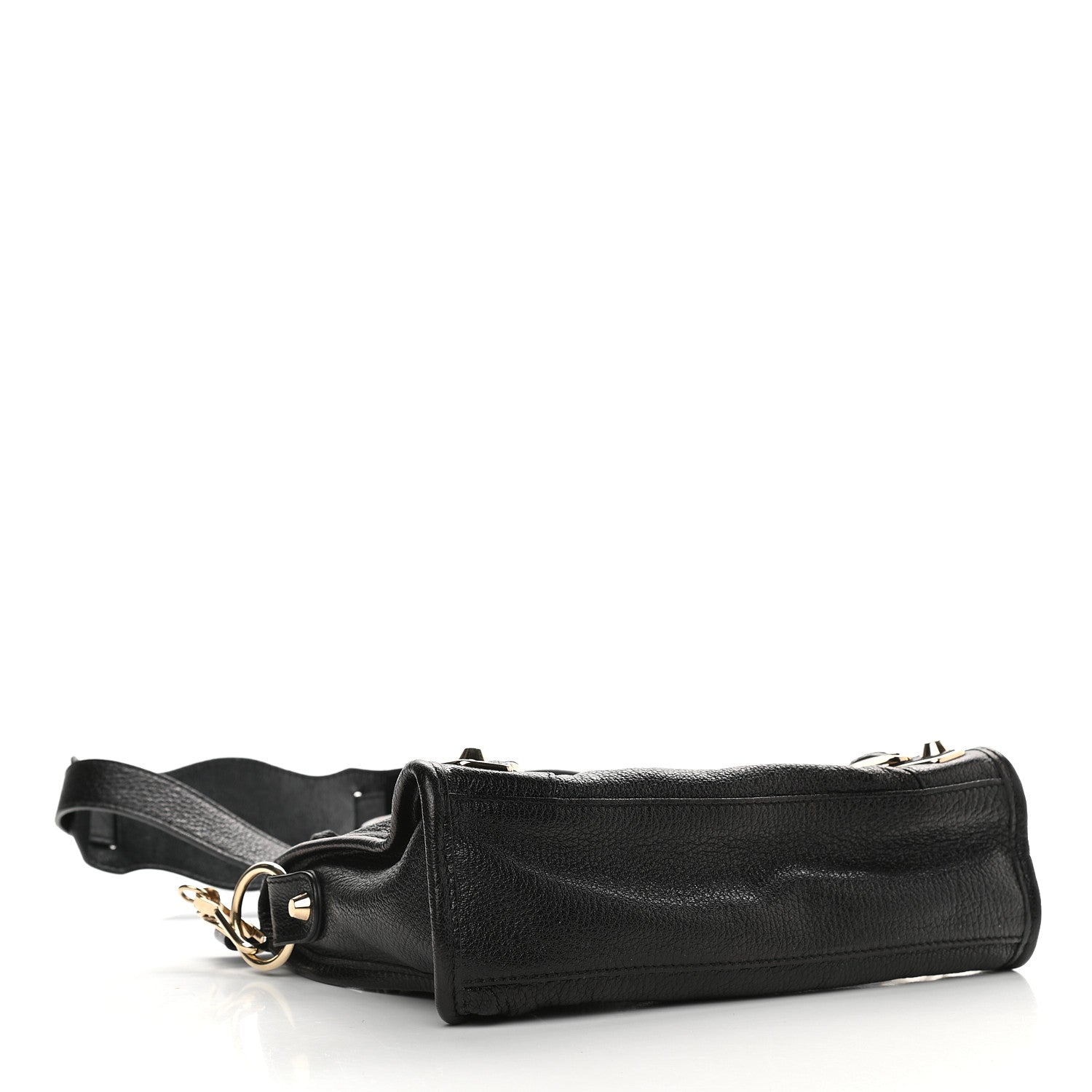 Balenciaga Chevre Gold Metallic Edge Hardware Mini City Black 4 of 10