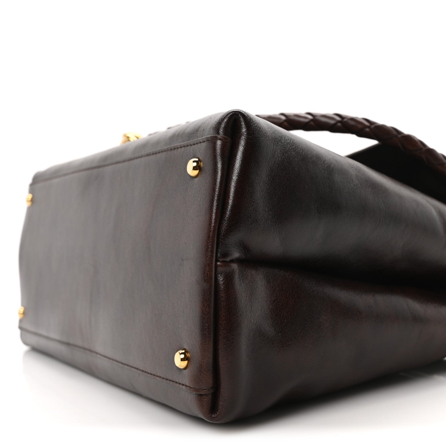 Bottega Veneta Silky Calfskin Medium Ciao Ciao Dark Mahogany 9 of 9