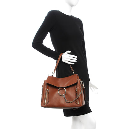 Chloe Calfskin Medium Faye Day Shoulder Bag Tan 3 of 8
