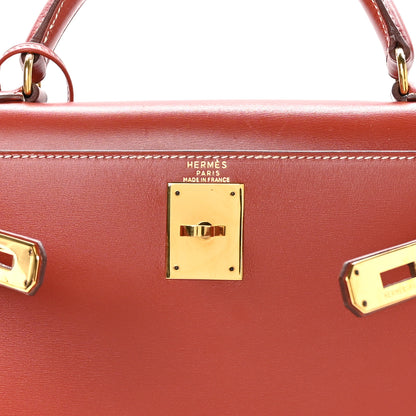 Hermes Box Kelly Sellier 28 Brique 13 of 25