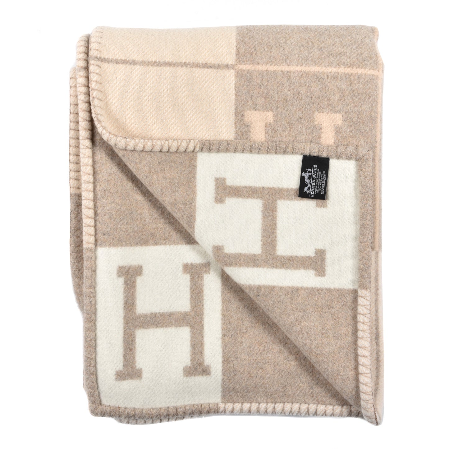 Wool Cashmere Avalon III Blanket Coco Camomille